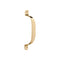 Solid Brass Cabinet PULLS Offset Pull Handle-Polished Brass 100 MM